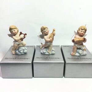 Vintage Berman and Anderson Porcelain Hanging Musical Cherubs Hand Painted Japan